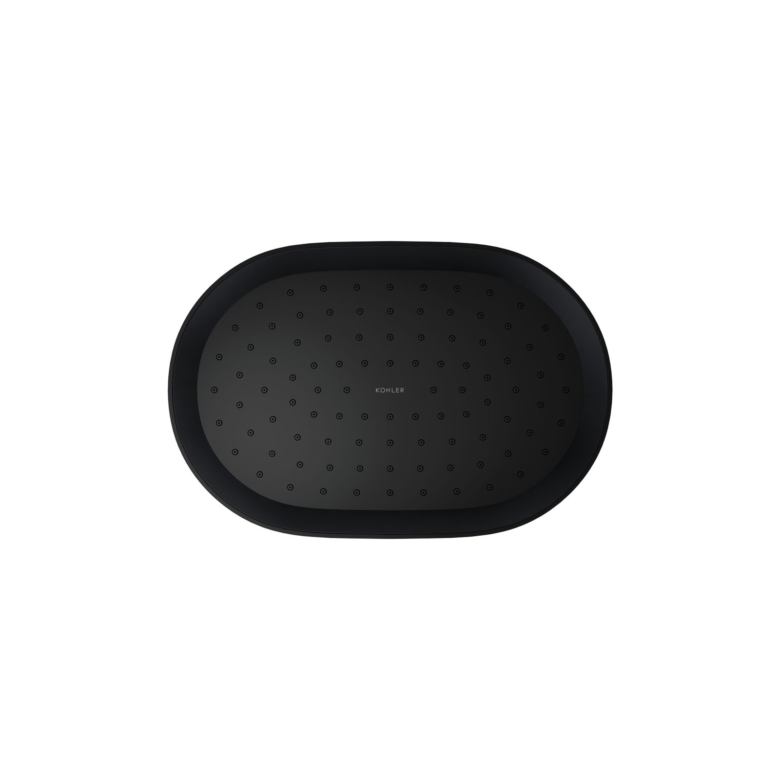 Statement 12" 2.5 GPM Round Rainhead, Matte Black, Oval, 2.5 GPM