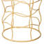 Almee Glass Top Pedestal End Table