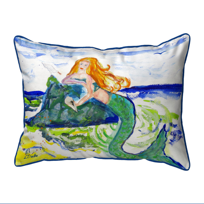Outdoor Reversible Throw Pillow, Large