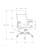 Gray Mesh White Metal Office Chair, Adjustable Height, Swivel, Ergonomic, Armrests, Computer Desk Work, Contemporary Modern