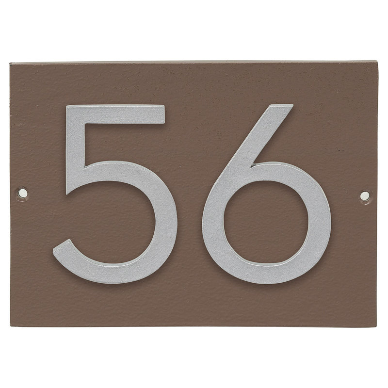 Rectangle Wall Plaque, Yes, Sand/Silver