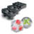 Tovolo Elements Whiskey Ice Mold Set, 6 Jumbo Cubes and 4 Spheres BPA-Free, Charcoal