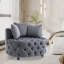 Chaise de réception en velours avec structure en bois-93309126