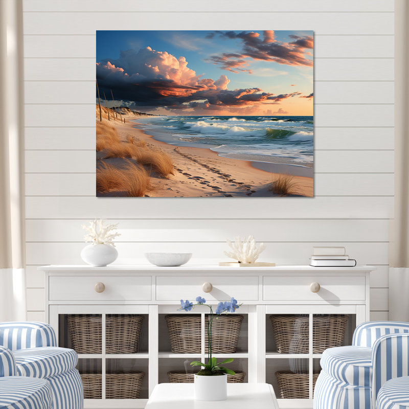 Superbe paysage côtier I sur toile, H 30 po x l 40 po x P 1,5 po, Toile tendue