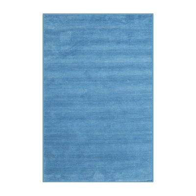 Tapis de zone bleu contemporain