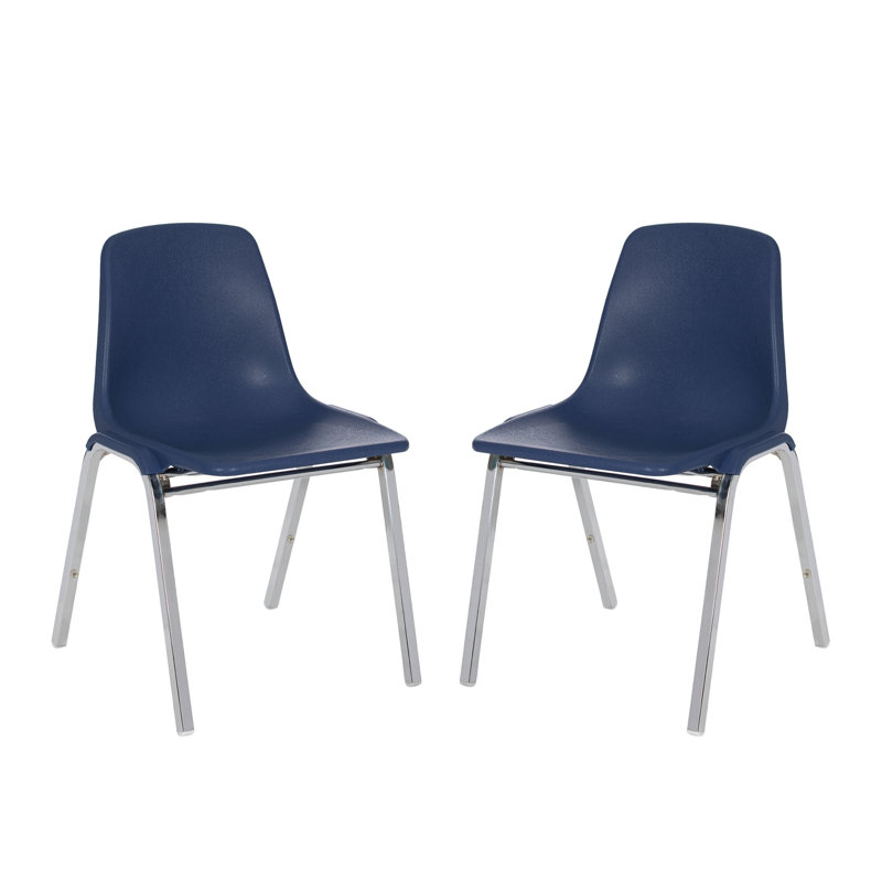 Chaise empilable Willa, paquet de 2, Bleu