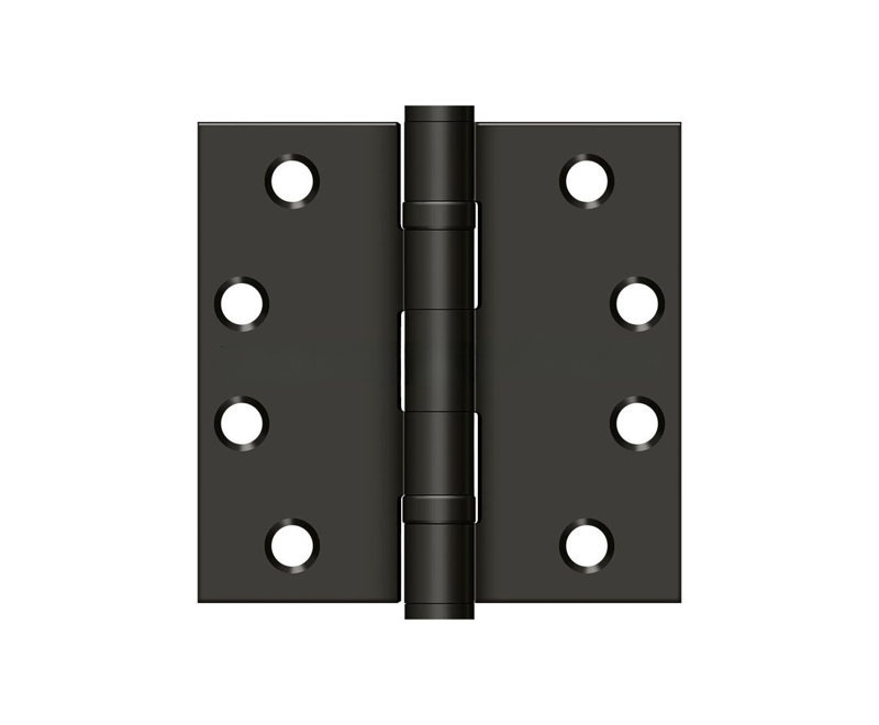 Charnière à billes Deltana S44HDBB10B 4 "x 4", HD, roulement à billes en bronze huilé, Bronze frotté à l'huile