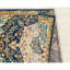 Tapis bleu à motif médaillon-26647254