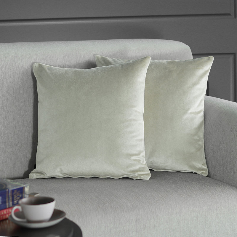 Davos Square Pillow Cover, Fawn