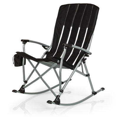 Outdoor Rocking Camp Chair - XL Heavy Duty Camping Chair for Adults Mario by Arlmont & Co.
