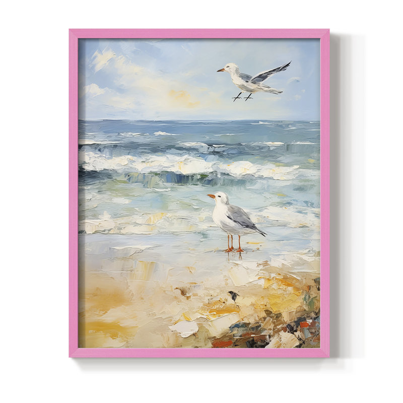 NAUTICAL Series CDLXIX, reproduction encadrée - bois massif, Rose, H 30 po x l 24 po