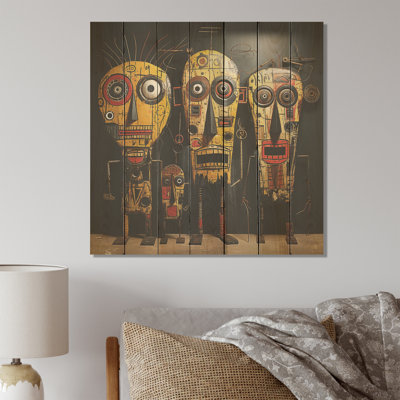 Tribal African Mask II - Masque africain sur bois