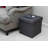 BirdRock Home 16x16 Folding Upholstered Ottoman, Charcoal-495099279