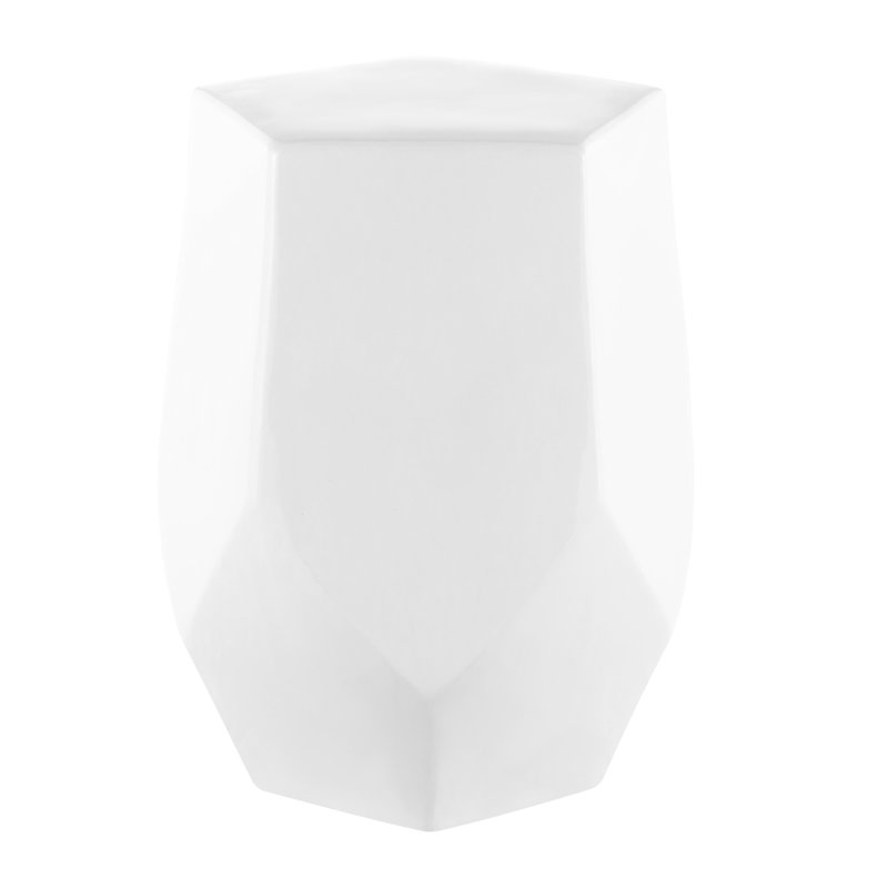 Tabouret de jardin Pryce, Blanc
