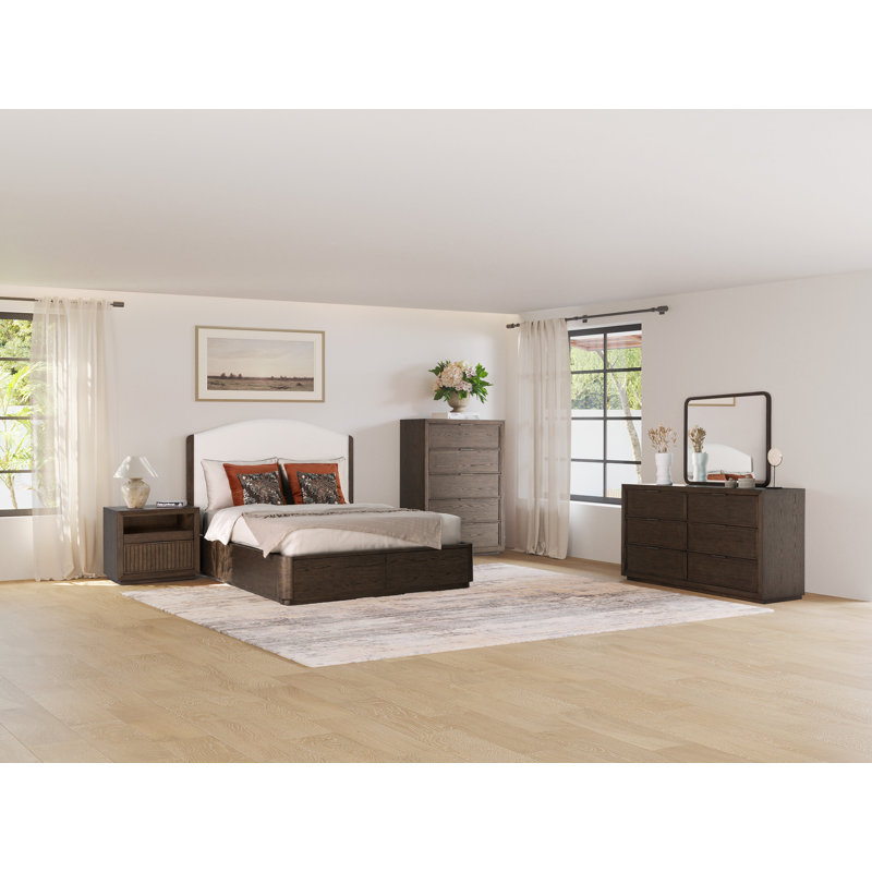 Athens Upholstered Storage Bed 4PC Set, King