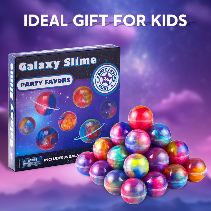 Boule de cristal et polypropylène, boules de Slime multicolores, 24 pièces
