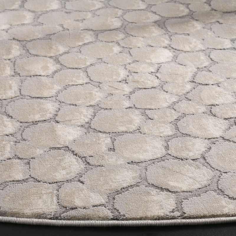 Edvin Performance Geometric Rug, Round 6'7"