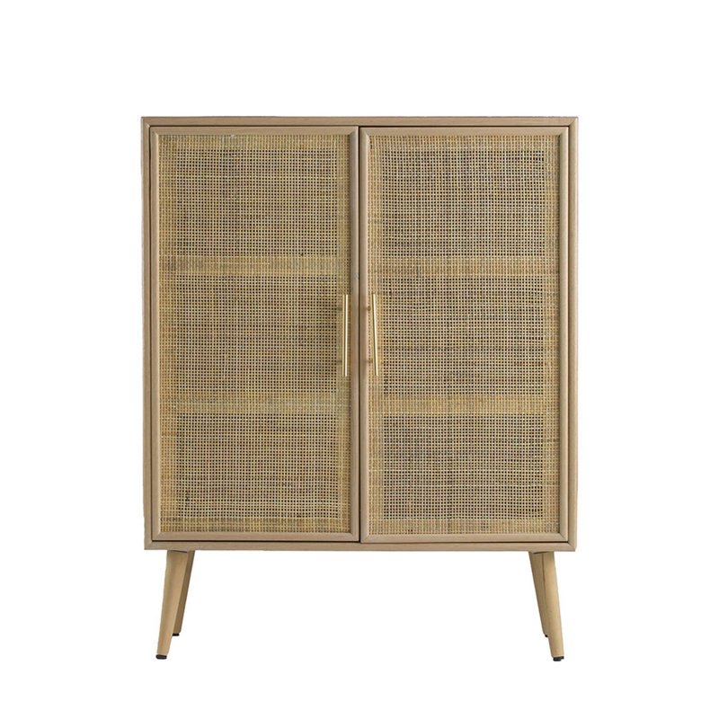 Jolene Accent Cabinet, Brown/Black