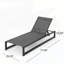 Ensemble de chaises longues en aluminium entièrement réglable pour une détente et une durabilité extérieures optimales-1405827778