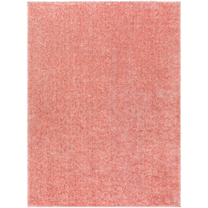 Tapis rose peluché performant Gehlbach, Rectangle 6 pi 7 po x 9 pi