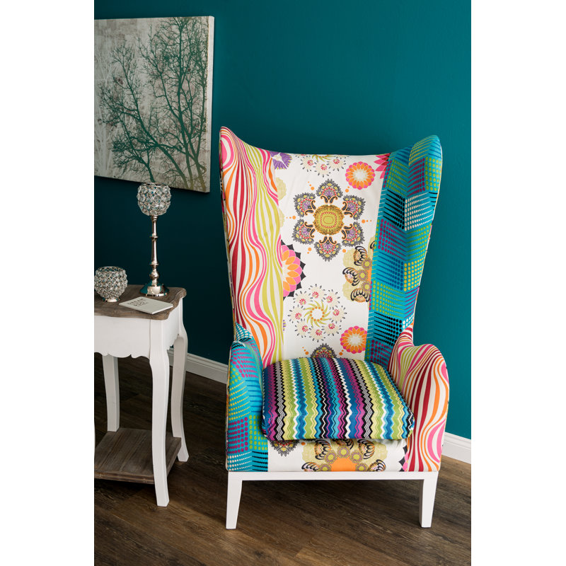 Velez Upholstered Wingback Chair