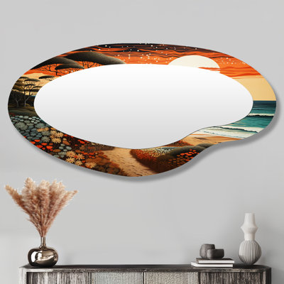Miroir mural asymétrique nautique majestueux