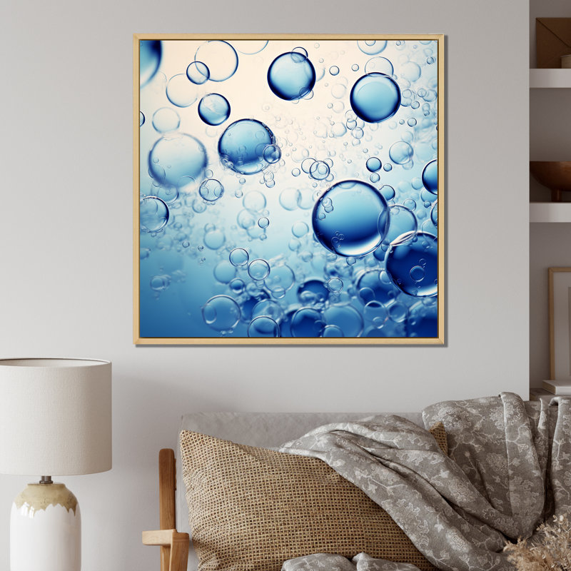 Ferments Bubble Fantasy I - Vin, art mural, salon, Cadre naturel flottant, H 24 po x l 24 po x P 1 po