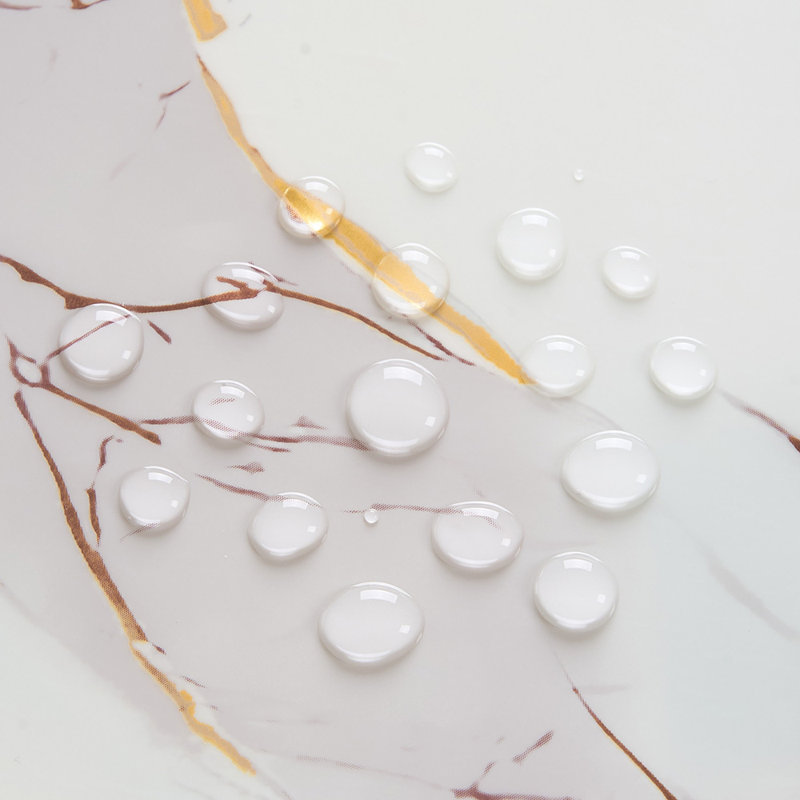 10Pcs Self-Adhesive Marble Pattern Wall Tile Stickers, 60cm L x 30cm W, White/Brown