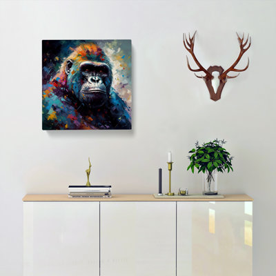 Gorilla Neo-Impressionism No.3 - Wrapped Canvas
