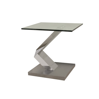 Askov Glass Top End Table