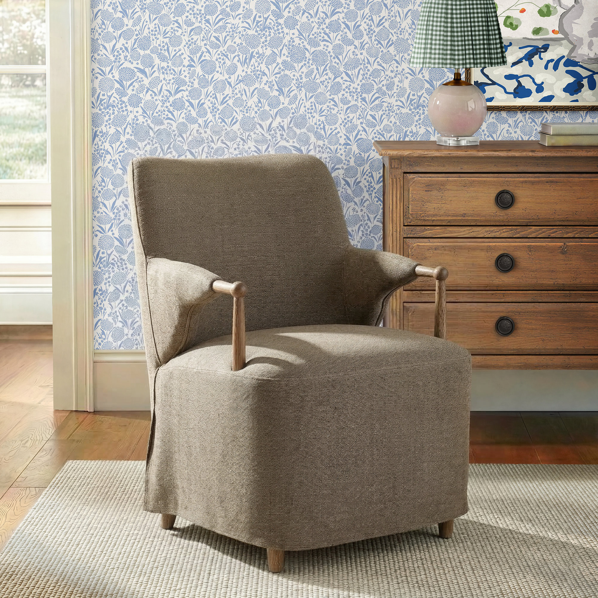 Brently Dining Chair, Broadway Olive