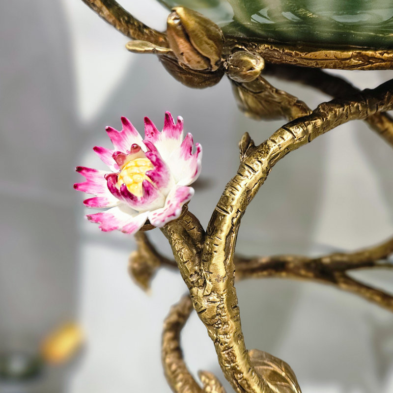 Porcelain Bowl With Bronze