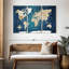 Carte du monde cobalt 3 pièces-1730099210
