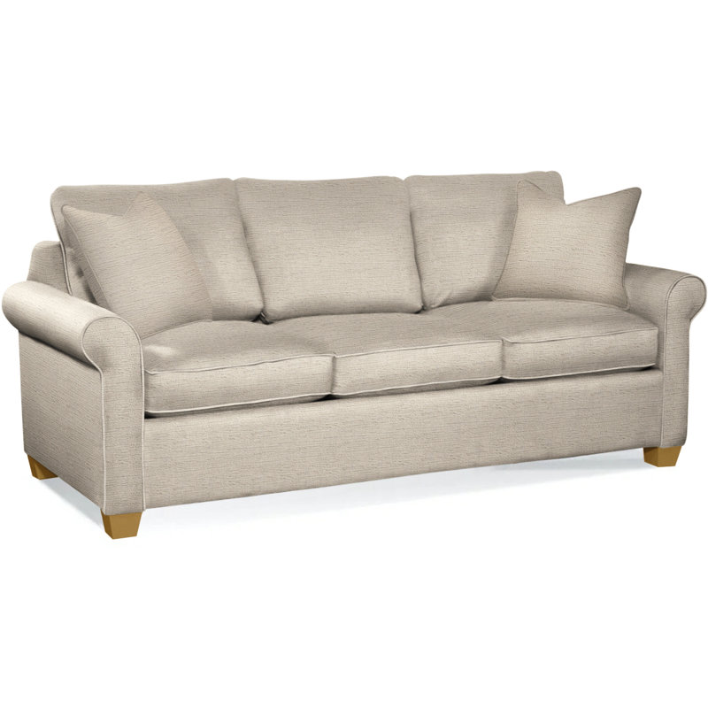 Park Lane Sofa, Eggshell Crypton Performance; 0884-93, Honey Finish