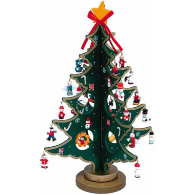 Arbre de Noël en bois avec 24 décorations Kurt Adler