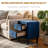 22-inch Soft Upholstered Nightstand With 2 Drawers, Velvet Bedside Table-1591374477