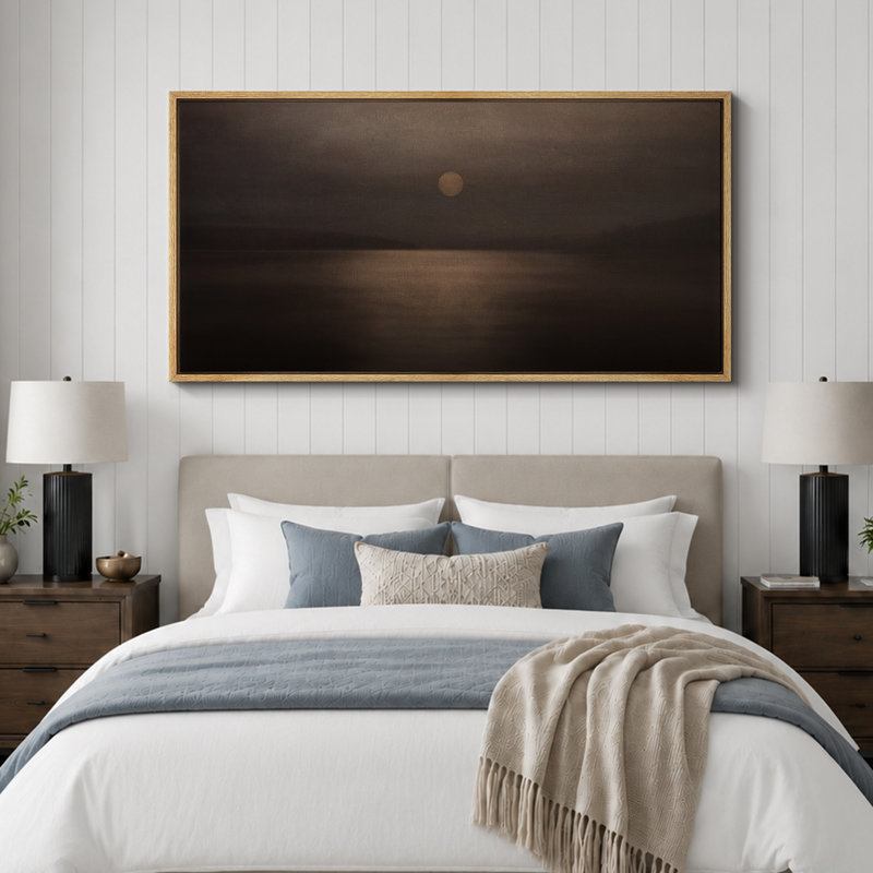 Impression sur toile Shine, H 30 po x l 60 po, Impression encadrée flottante sans passe-partout, Natural
