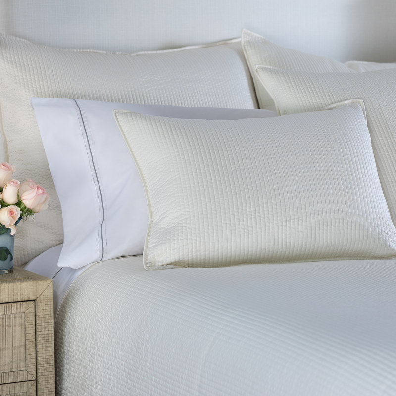 Retro Lumbar Pillow Cover & Insert, 20" x 26", Ivory