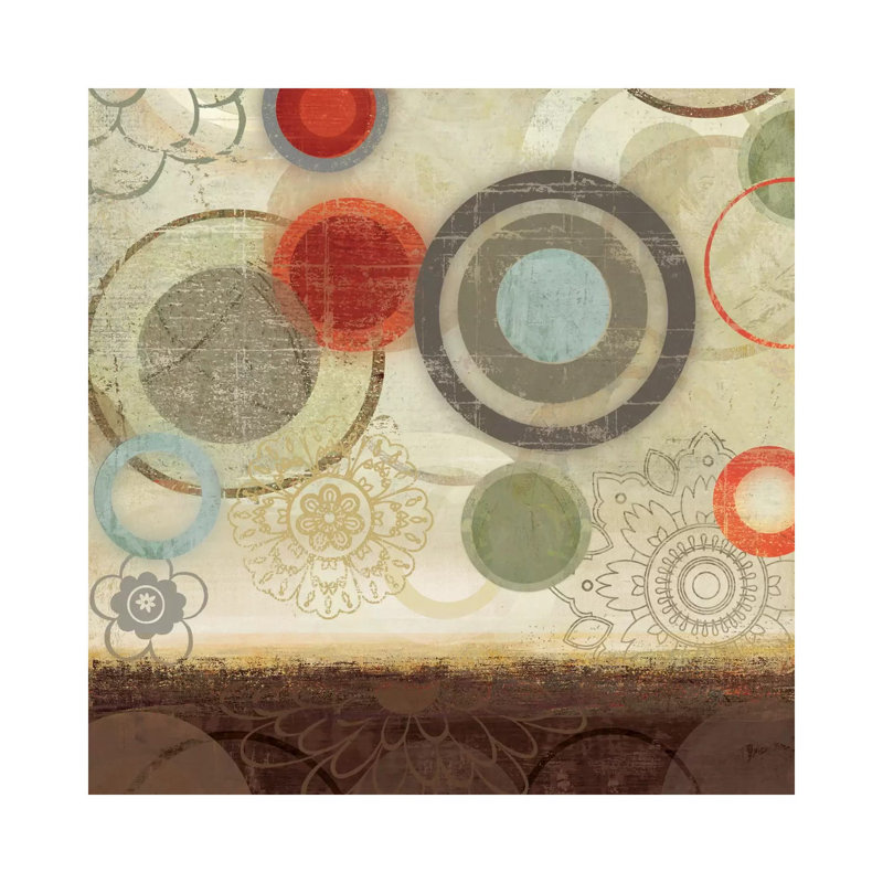 Circles II by PI Studio - Wrapped Canvas Panoramic Painting, 30.48 cm H x 30.48 cm W