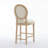 Solid Wood Bar Stools Set Of 2, Classic French Country Design With Comfortable Upholstered Seating For Indoor And Outdoor Use