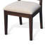 Ensemble de 2 chaises de salle à manger Zemi, dossier en rotin, beige, bois massif brun foncé-118123946