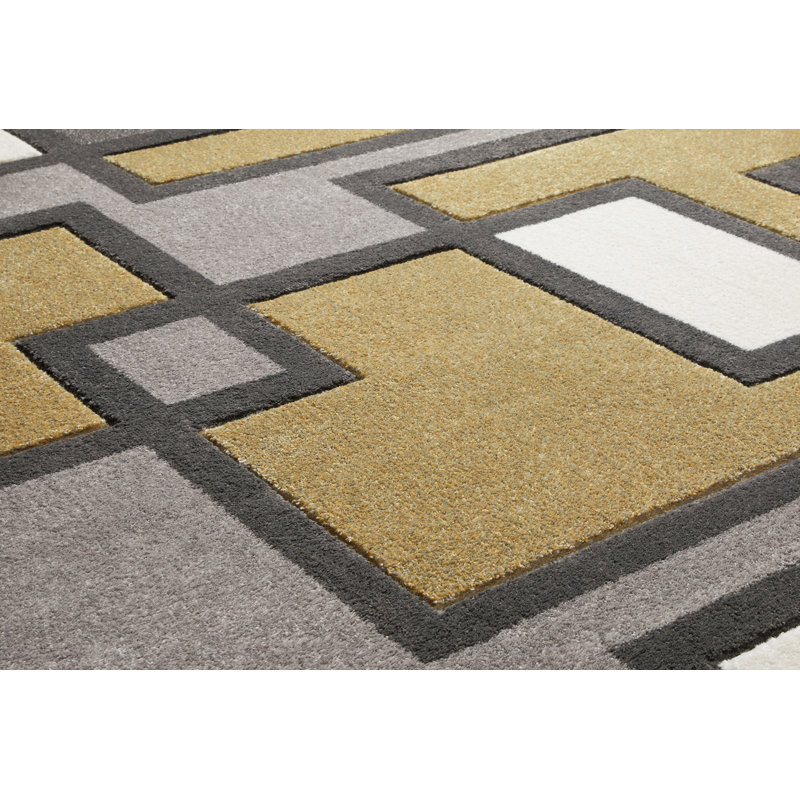 Geometric Indoor Rug, Rectangle 2' x 3'