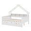 Lits plateforme Woodhouse avec DEL, tablettes de rangement, tiroirs et garde-corps-1906430408