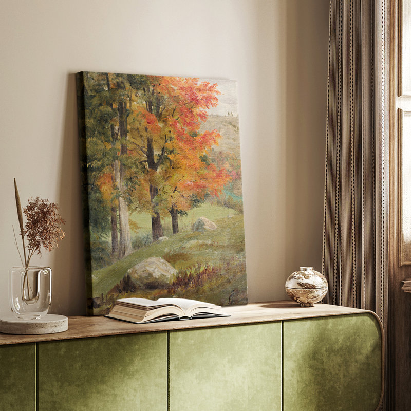 Paysage rétro CCXLVIII - Cavas enveloppés de galerie, H 27 po x l 18 po