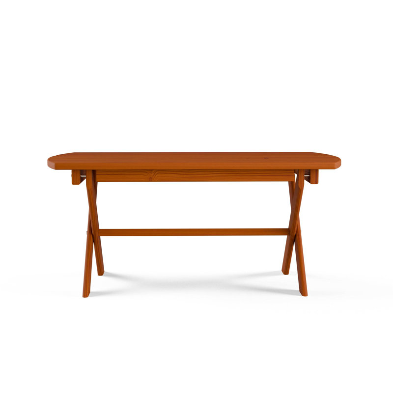  Table pliante ovale d'extérieur, teinte cèdre, Teinture Ceadr