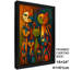 «Black», encadré de style rétro, groupe de chats, art mural, impressions de style rétro-458075487