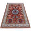 Hand Knotted Wool Area Rug in Red And White