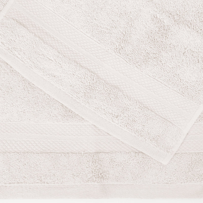 Ensemble de serviettes de bain 100% coton Aria, Ivoire ivoire