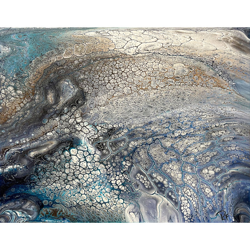 «River Water» par Rachel Farmer - reproduction d'art sur toile, Toile tendue, H 32 po x l 42 po x P 1 po