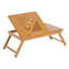 HOMCOM Portable Laptop Desk Notebook Tray PC Bed Table Drawer Adjustable Bamboo
